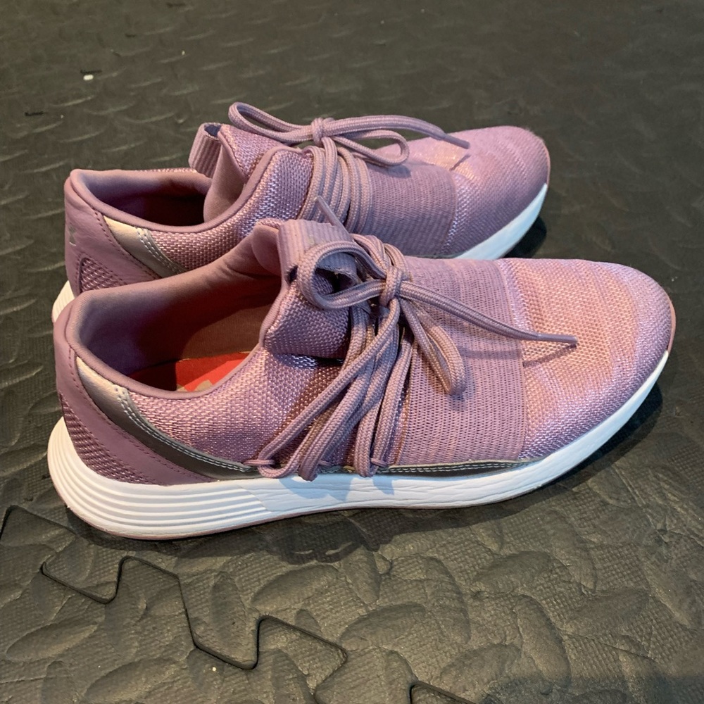 Under Armour running shoes size 7. Purple